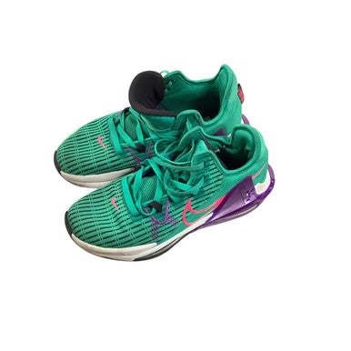 Used Nike LEBRON 18 Basketball Shoes M Green Youth 07.5 11479-S000396029