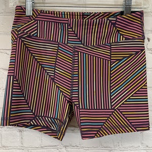 Girl's DAG14501PRT Momentum Mid-Rise Moisture Wicking Shortie Multicolor L Large
