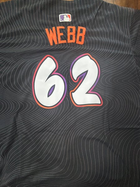 Logan Webb San Francisco Giants Black 2025 City Connect Jersey Adult XL NWT