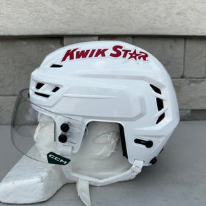 CCM Tacks 710 Pro Stock Hockey Helmet White Small Visor Combo 1778802