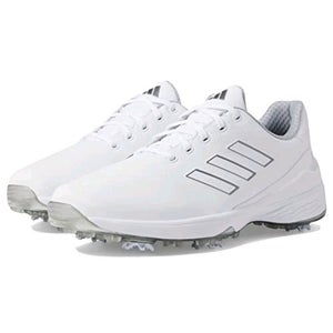 new men's 10 Adidas Golf ZG23 Shoes Cloud White Gray Metallic Dash Gray H03671