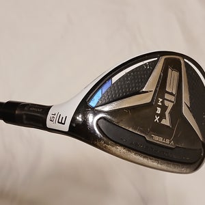 Men's 2020 TaylorMade SIM Max Right Handed Hybrid Stiff Flex 3H (Used)