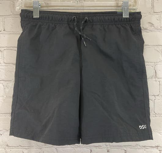 Boy's DAB14128 Athletic Fit Above-the-Knee Rec Fabric Shorts Pure Black Medium