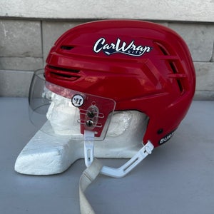 Warrior Alpha One Pro Hockey Helmet Pro Stock Medium Red 779360