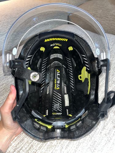 Large Warrior Alpha One Pro Helmet and Visor Pro Stock