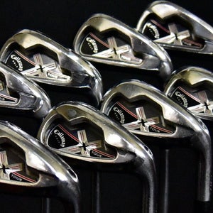 CALLAWAY X TOUR FORGED IRON SET 3-9, PW SHAFT: STIFF LENGTH: (5) 39 IN RH