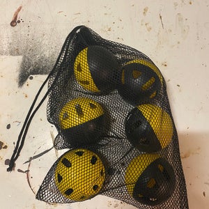SKLZ Impact Practice Baseballs 6-Pack - Black/Yellow