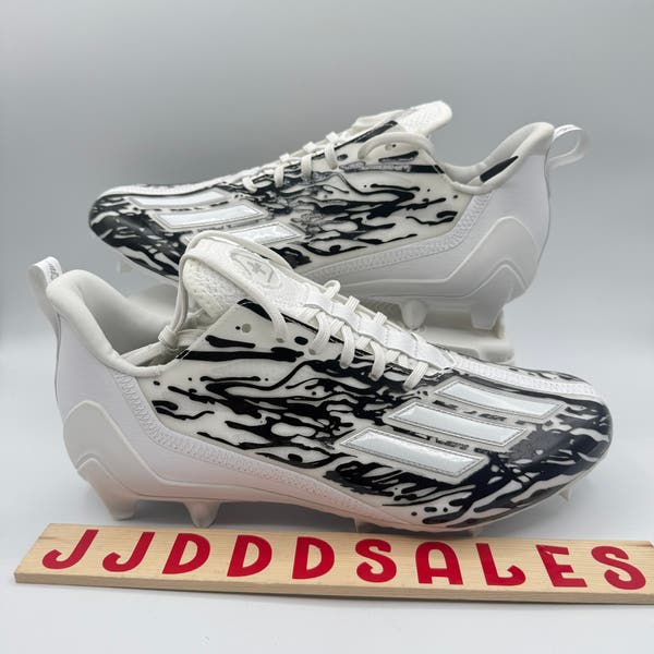 Adidas Adizero 12.0 Poison Football Cleats White Black  display picture 2