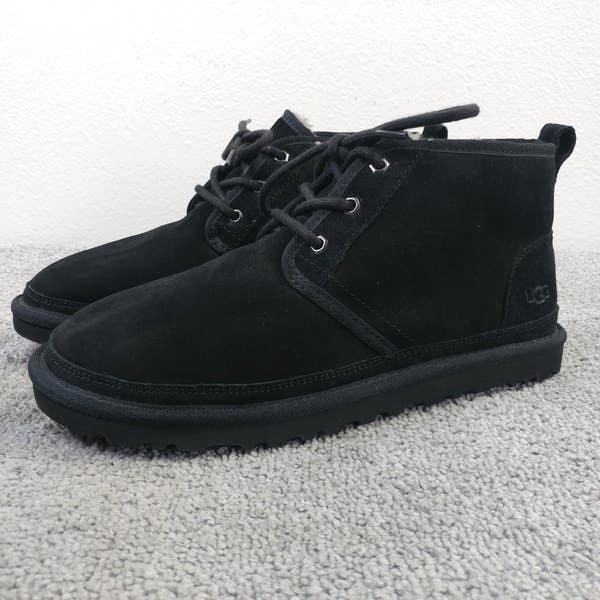 UGG Neumel Suede Chukka Boots Mens Size 10 Shoes Black Lace  display picture 3