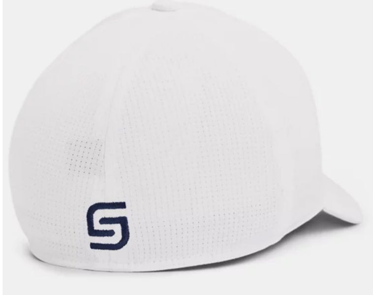 NEW Under Armour Men's Jordan Spieth White M/L Fitted Golf Hat/Cap