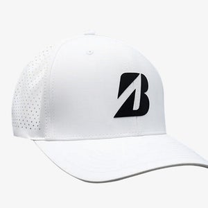 NEW Bridgestone Tour Vented White Adjustable Hat/Cap