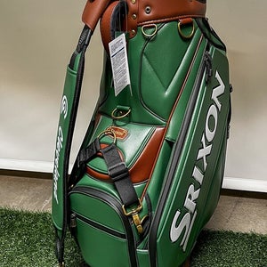 New Srixon Golf SRX Tour Staff Bag Limited Masters Green/Brown w/ Rainhood