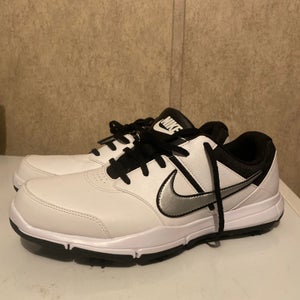 NIKE 844551-100 DURASPORT 4 MEN'S GOLF SHOES WHITE BLACK SILVER SIZE 8.5W