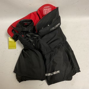 Bauer (Used) Large Black Red Junior Hockey Pants