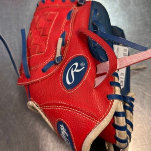Used Rawlings PL90SN BB/SB Glove RH Throw Red 9" 11868-S000063105