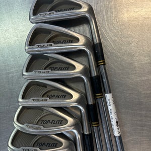 Top Flite (Used) Right Handed Men's Regular Flex Steel Shaft Iron Set