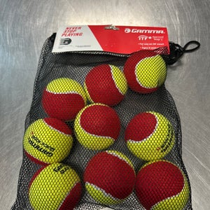 Used Gamma Sports 9 PACK BALL SET 4-ball Tennis Canister 11868-S000062684