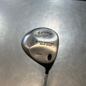Used Callaway BIG BERTHA WAR BIRD 9.0 Degree Regular Flex Graphite Shaft Drivers 11868-S000055387
