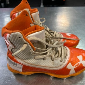 Used Under Armour Adult FB Cleats Orange Senior 6 11868-S000059976