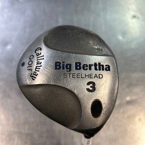 Used Callaway BIG BERTHA STEELHEAD Mens Fairway Wood RH 3 Wood 11868-S000059880