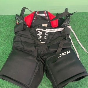 Black CCM E1.5 Hockey Goalie Pants (Used) | Junior Small