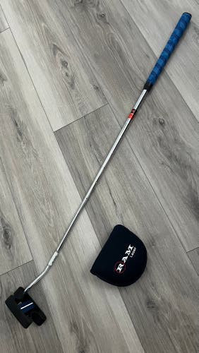 RAM LASER PUTTER RH Steel Shaft Metallic Blue Milled Face 35" Overall Length