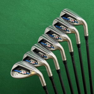 Callaway XR OS 5-PW,SW Iron Set Mitsubishi Rayon Fubuki AT 50 Graphite Seniors
