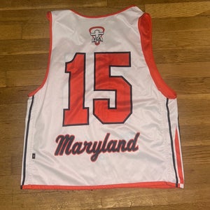 Orange/White FCA Lacrosse Game Pinnue