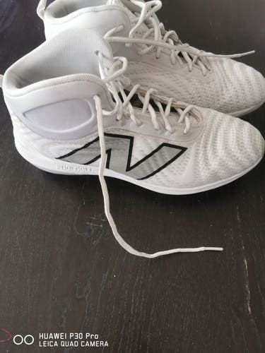 White Men's Size M 11.0 (W 12.0) Adult New Balance High Top (Used)