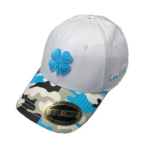 NEW Black Clover Live Lucky Patriot 4 Carolina Blue/White Fitted S/M Golf