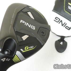 PING G430 Hybrid 22° 4H Alta CB 70 Black Stiff Flex +Cover .. LEFT LH  Near MINT