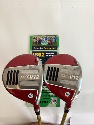 Vixa V12 Fairway Woods Set 3-14.5* And 5-18.5* With Regular Graphite Shafts