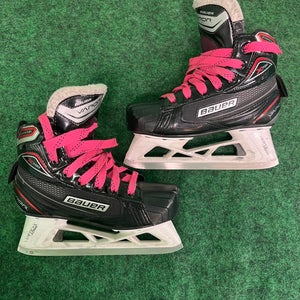 Junior Bauer Vapor X700 Hockey Goalie Skates (Regular) | Size 1 (Used)