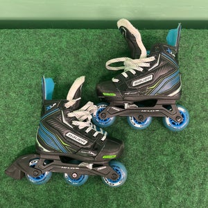 Junior Bauer Inline Skates (Regular) Adjustable Size Y11- 1 (Used)