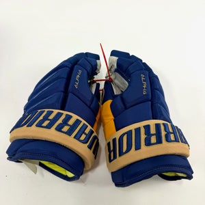 Used Once STL Blues Winter Classic Warrior Alpha QX Pro Gloves | 14" | D165
