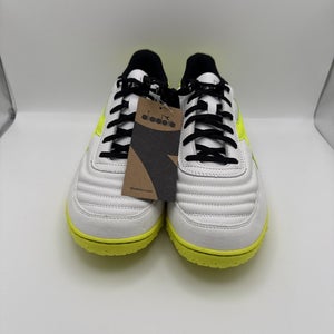 diadora Calcetto Gr Lt Turf Soccer Mens White Sneakers Athletic Shoes Size 11.5