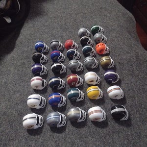 NFL Collectible Mini Football Helmets Lot of 37