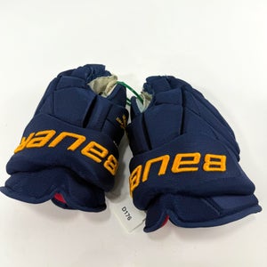 Used Navy STL Blues Bauer Vapor 1x Pro Lite Gloves | 14" | D176