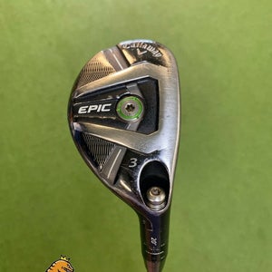Used RH Callaway Epic 20* 3 Hybrid Recoil ES 80g Graphite Stiff 3H