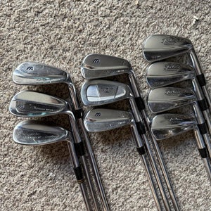 Titliest 690MB Forged and Mizuno MP14 Iron Set Stiff Flex 3-9+PW+SW+LW