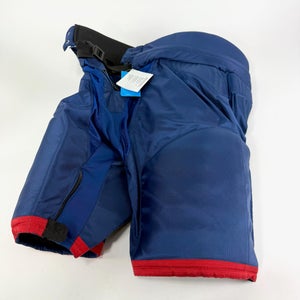 New Navy and Red Bauer Pro Custom Pants | Bortuzzo | L+2”