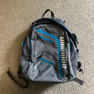Warrior lacrosse backpack with stick holder