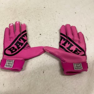Used Battle Sports FB GLOVES JUNIOR FB Gloves Pink SM 11725-S000485654