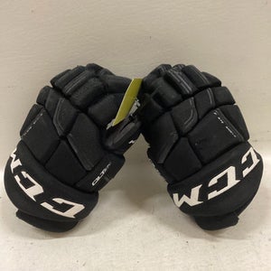 Used CCM QLT 270 Intermediate Gloves Black 12" 11725-S000485881