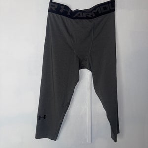 Under Armour HeatGear ¾ Compression Pants Gray Large  UA Workout