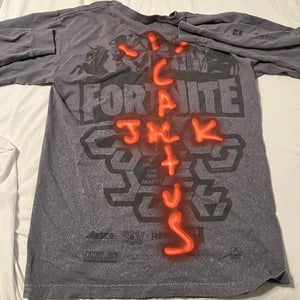 Cactus Jack X Fortnite Grey Long Sleeve Medium