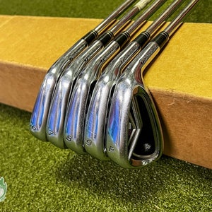 Used Right Handed TaylorMade R9 TP Irons 6-PW KBS Tour Stiff Steel Golf Set