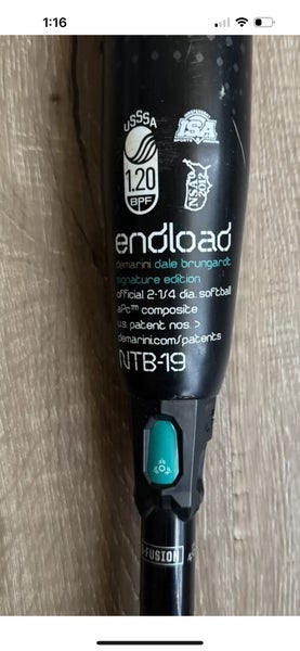 Demarini Slow Pitch Softball Bat 26oz NTB-19 USSSA ISA NSA 220 End Load Dale Brungardt