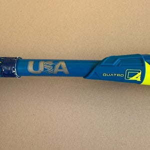 2018 Rawlings Quatro Alloy USABat Certified Bat (-10)  20 oz 30" (Used)