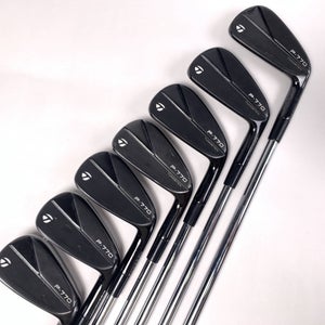 TaylorMade P770 Black 2023 Iron Set 4-PW Project X 6.0 Stiff Steel Mens RH
